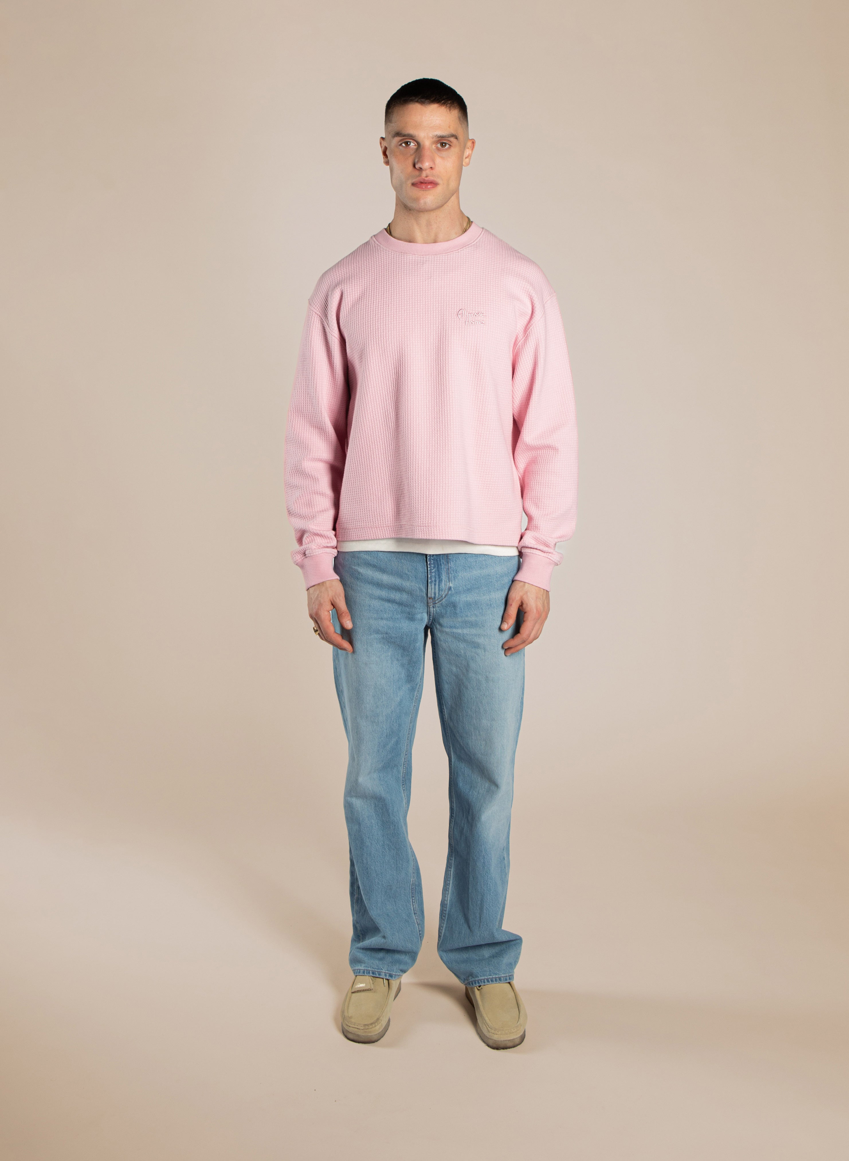 Cropped Waffle Longsleeve