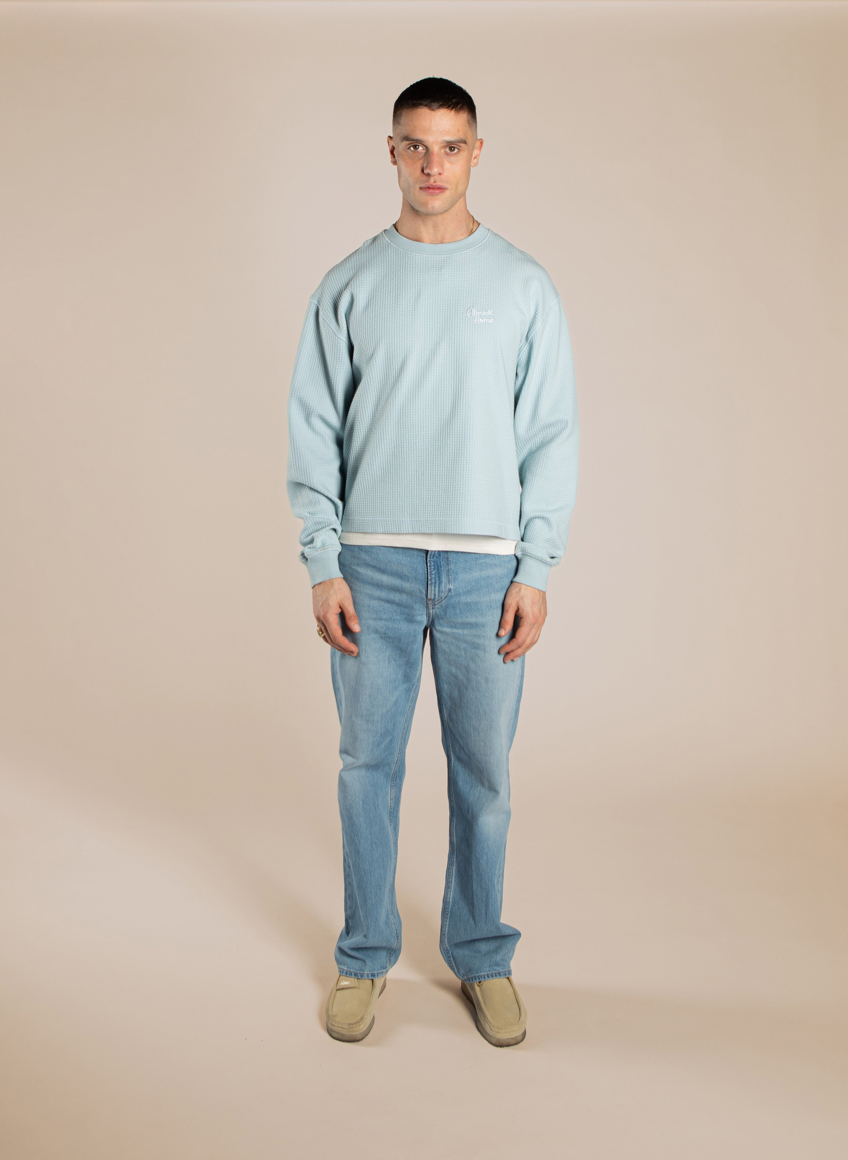 Cropped Waffle Longsleeve