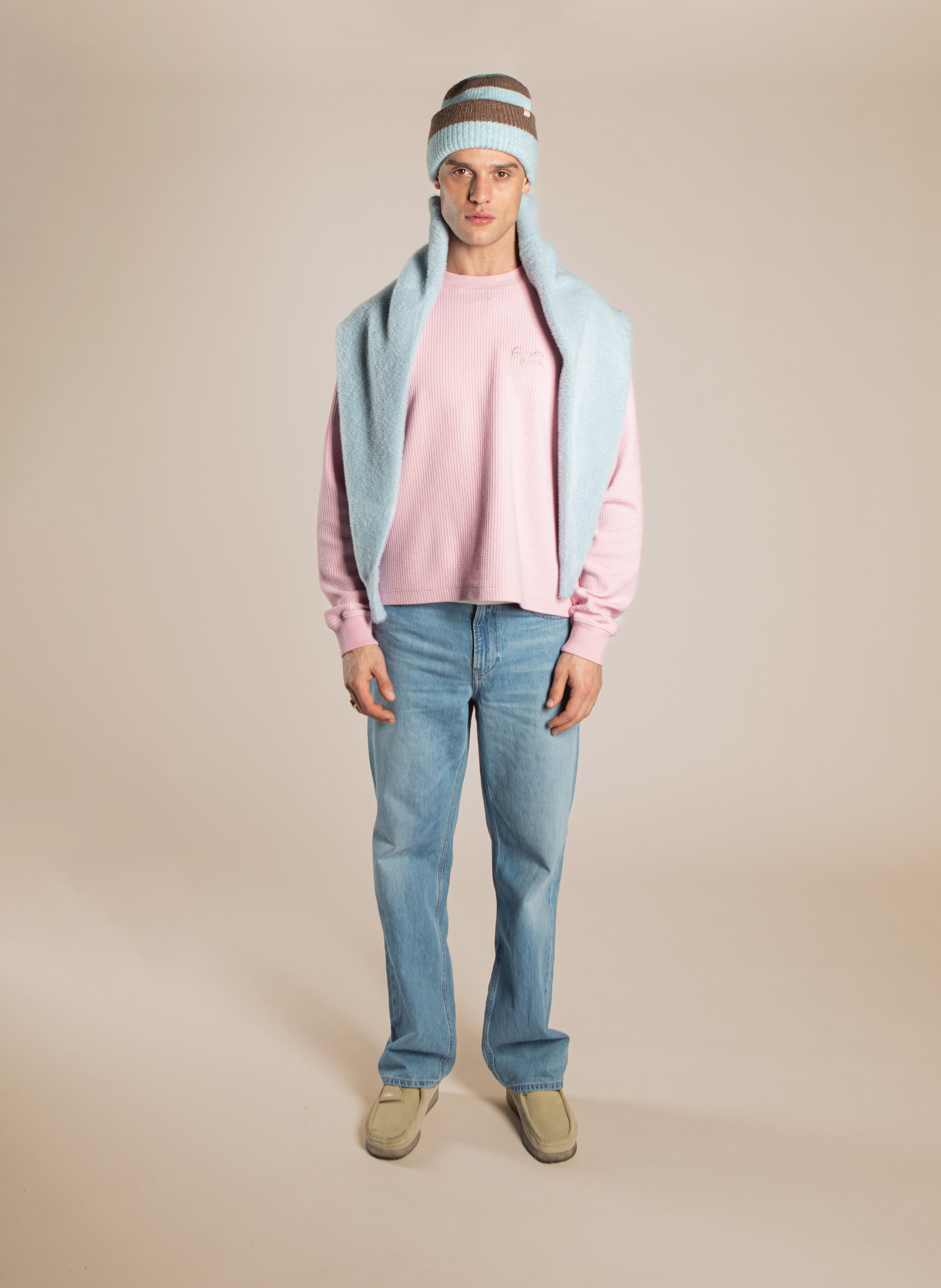 Cropped Waffle Longsleeve