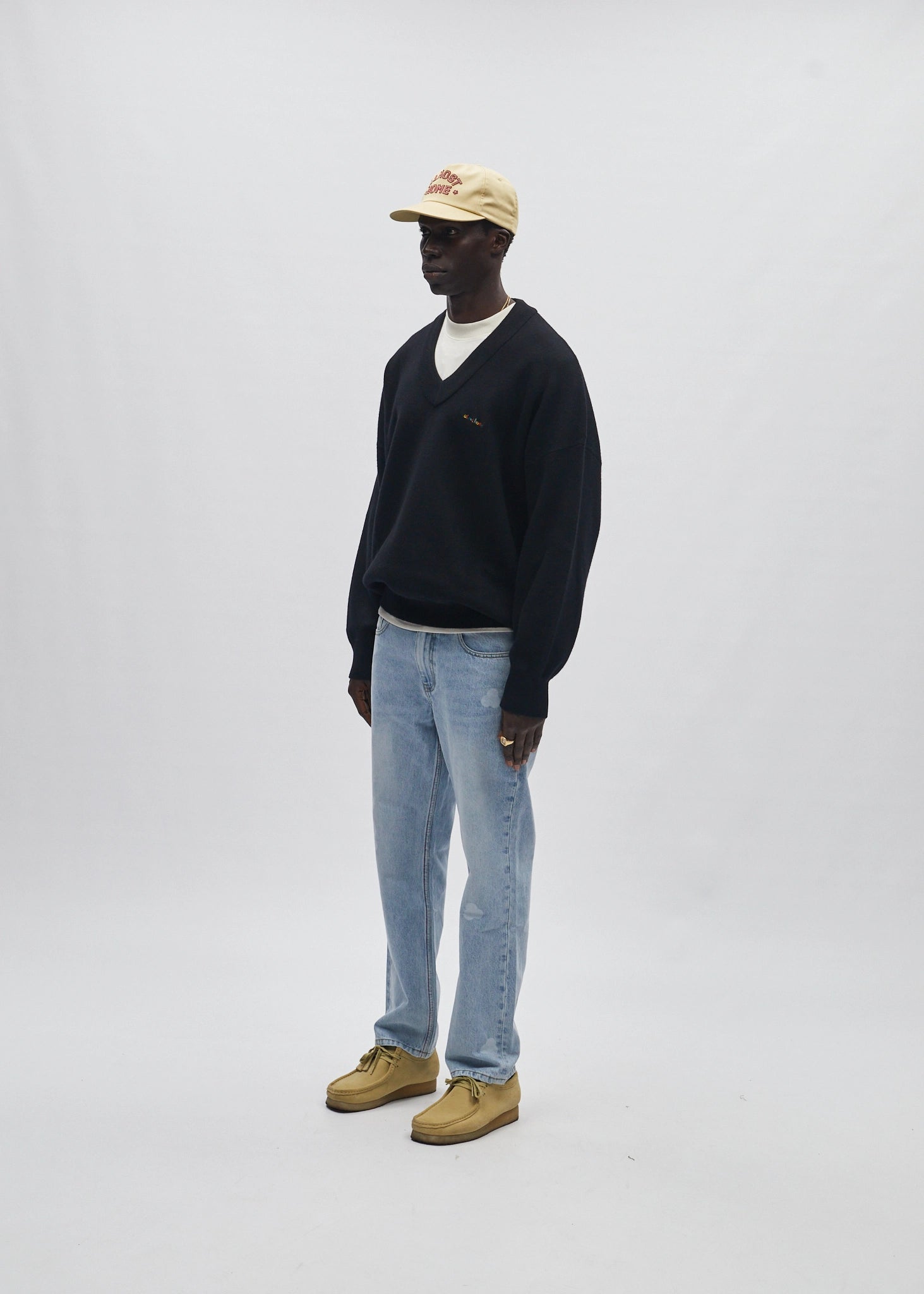 Heavyweight Merino Wool V-Neck