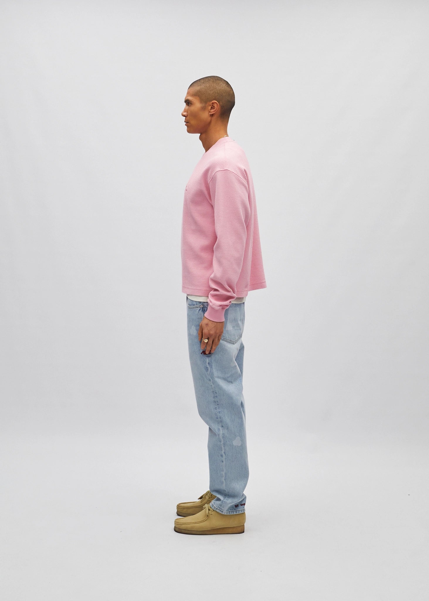 Cropped Waffle Longsleeve