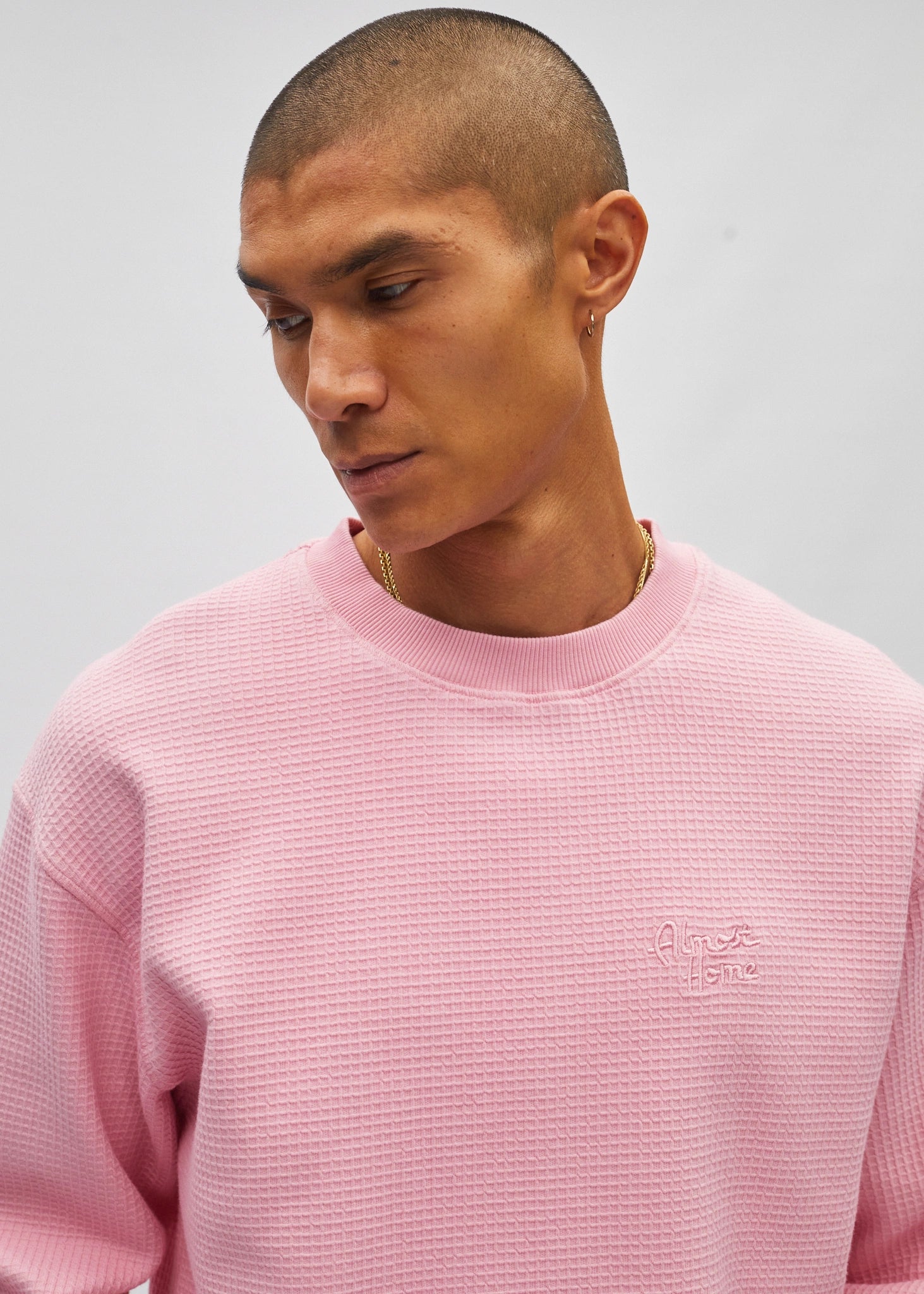 Cropped Waffle Longsleeve