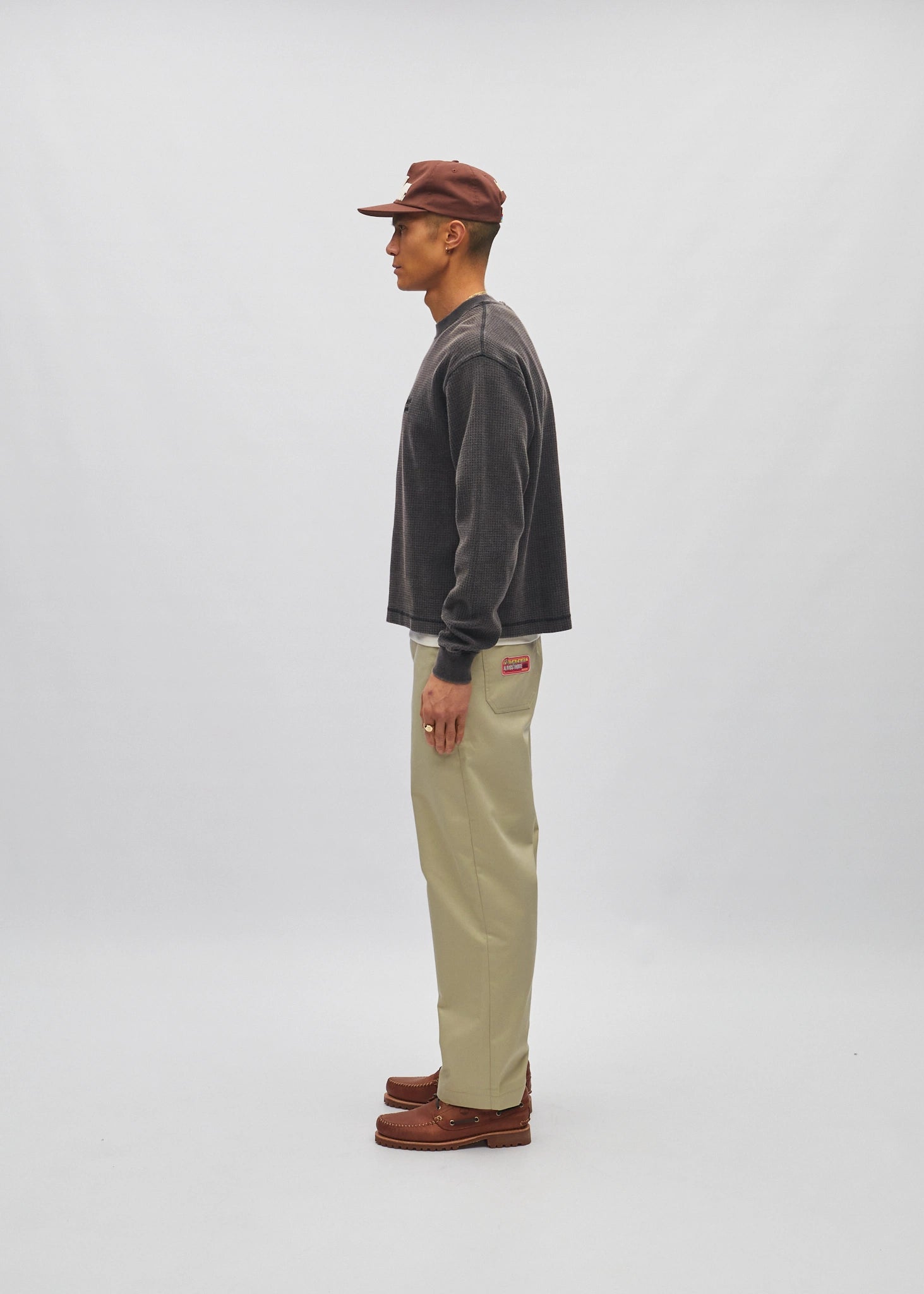 Cropped Waffle Longsleeve