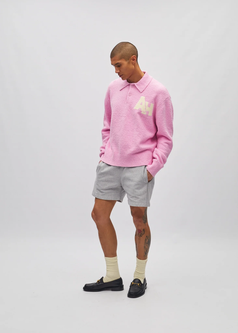 Bouclé Polo Sweater