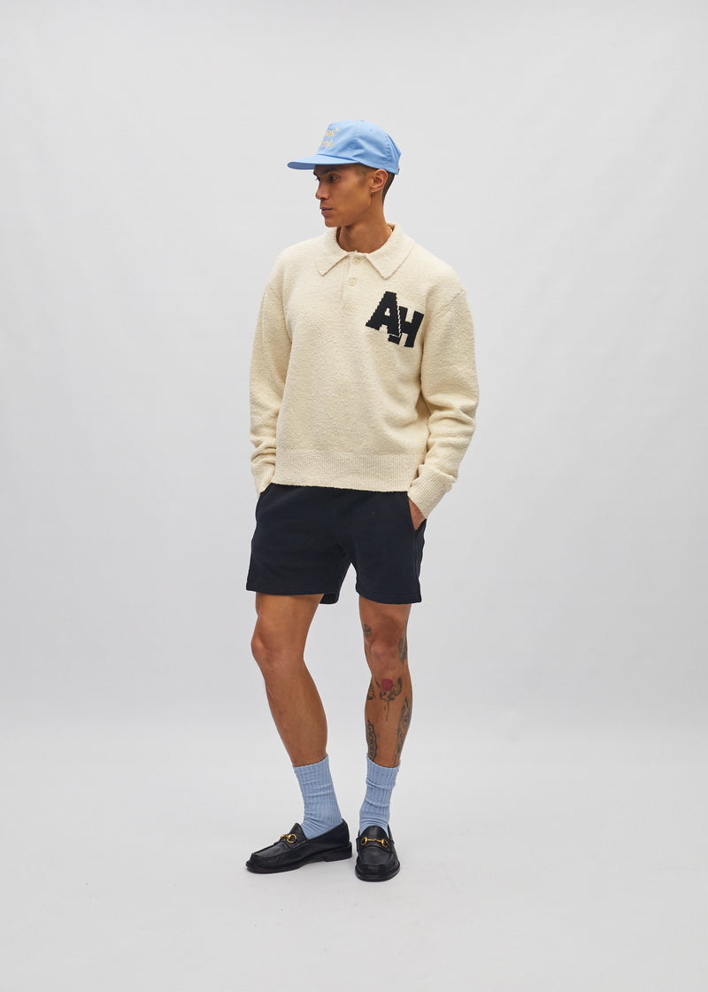 Bouclé Polo Sweater